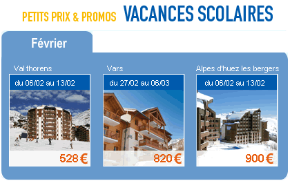 Location Montagne pour les vacances scolaires f&eacute;vrier 2010